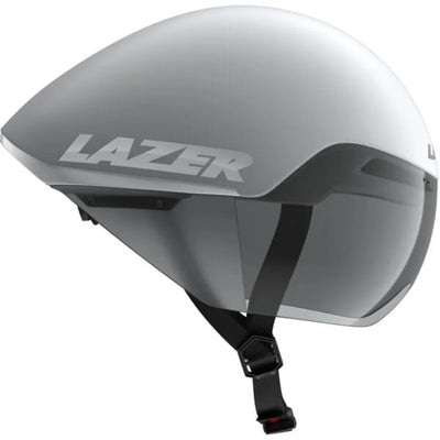 Lazer Victor KinetiCore Helmet in White and Silver