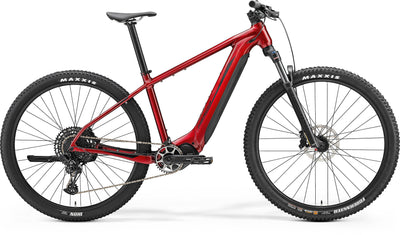 2024 Merida eBig Nine 675 Electric Hardtail Mountain Bike in Red
