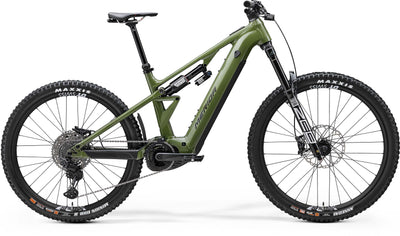 2025 Merida eOne Eighty 900 Electric Full Suspension Mountain Bike in Green