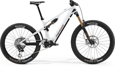 2024 Merida eOne-Sixty 10K Electric Full Suspension Mountain Bike in White