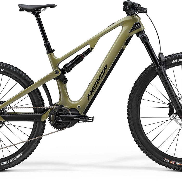 2024 Merida eOne-Sixty 6000 Electric Full Suspension Mountain Bike in Green
