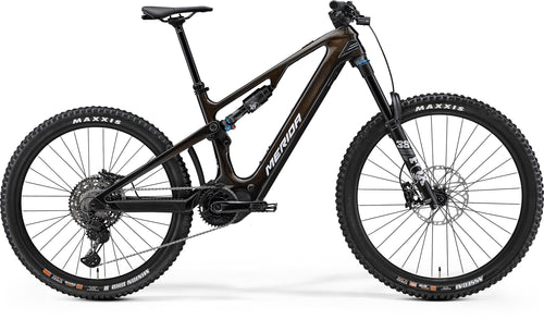 2024 Merida eOne-Sixty 7000 Electric Full Suspension Mountain Bike in Gold