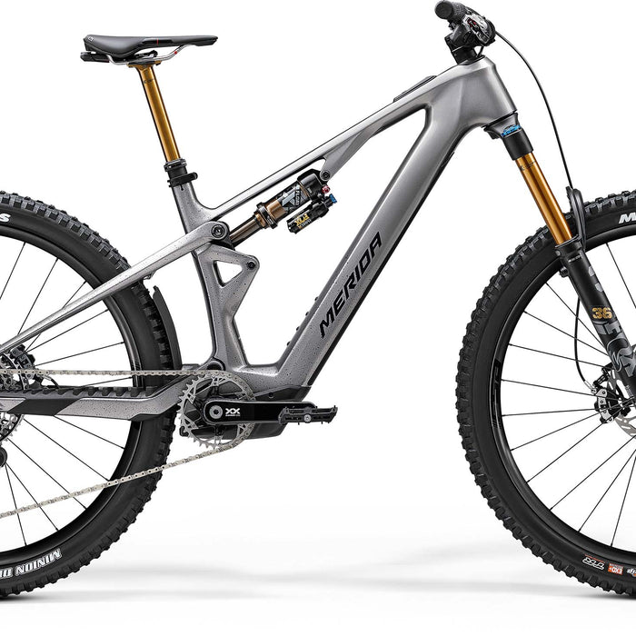 2025 Merida eOne-Sixty SL 10K Electric Full Suspension Mountain Bike in Grey