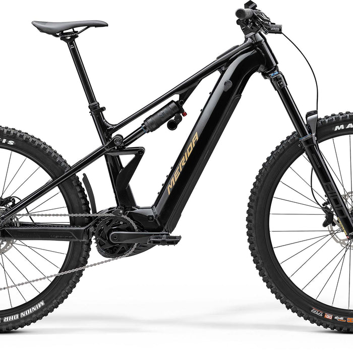 2025 Merida eOne Eighty 400 Electric Full Suspension Mountain Bike in Black