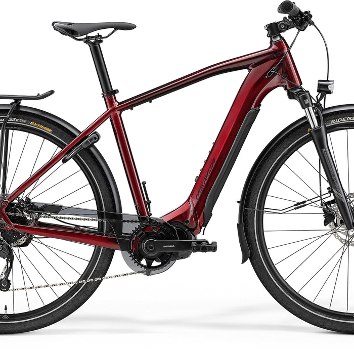 2023 Merida eSpresso 400 S EQ Electric Hybrid Bike in Red