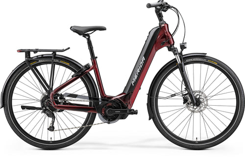 2023 Merida eSpresso City 400 EQ Electric Hybrid Bike in Red