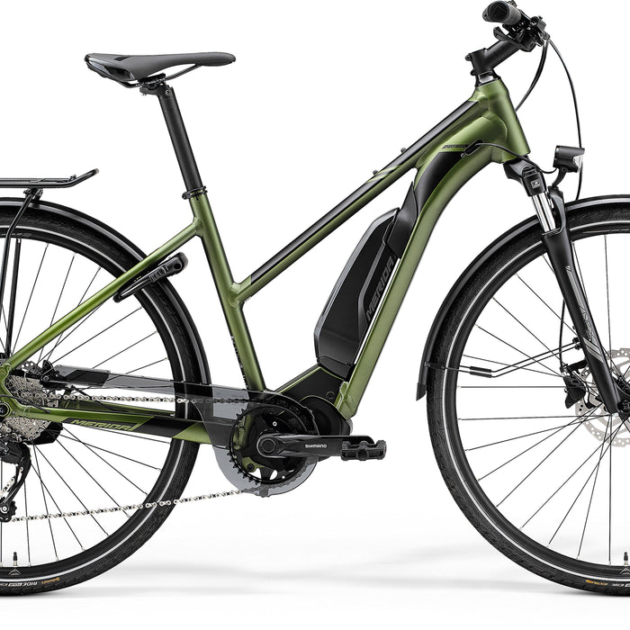 2023 Merida eSpresso 300SE EQ 418Wh Womens Electric Hybrid Bike in Green