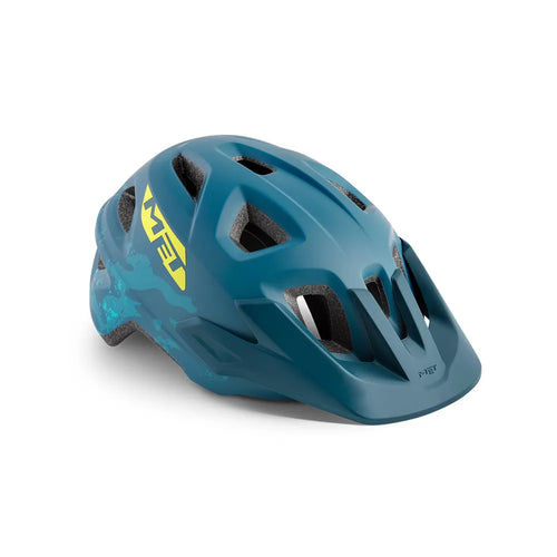 MET Eldar Camo Youth Helmet in Blue