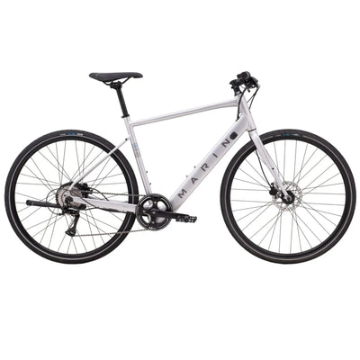 2025 Marin Fairfax E Hybrid Bike in Silver