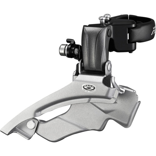 Shimano FD-M371 Altus hybrid 9-speed front derailleur, conventional swing, dual-pull