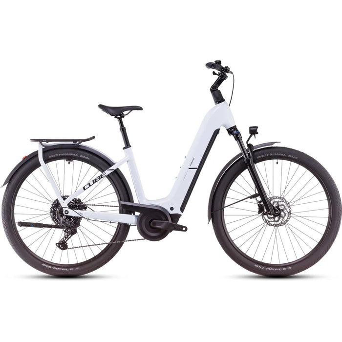 2025 Cube Kathmandu Hybrid One 800 Easy Entry Electric Bike in White