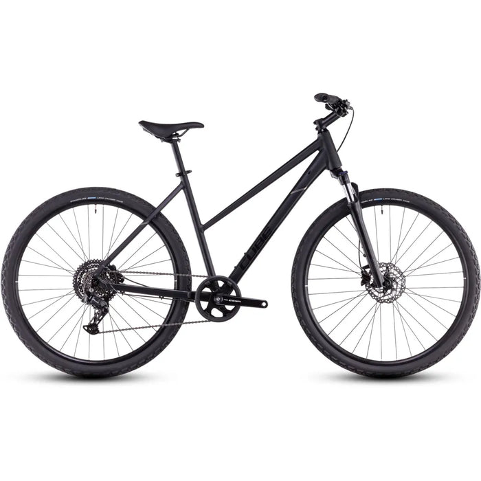 2025 Cube Nature One Trapeze Frame Hybrid Bike in Black