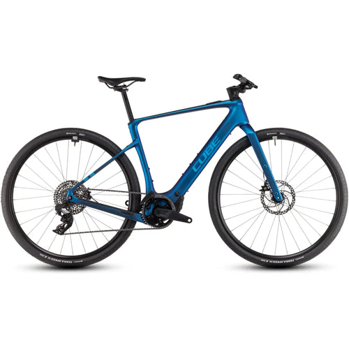 2025 Cube Nulane Hybrid C:62 Slx 400X Carbon Electric Road Bike in Blue