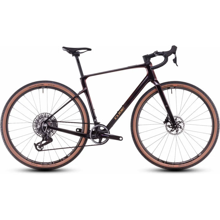 2025 Cube Nuroad C:62 Slx Carbon Gravel Bike in Red