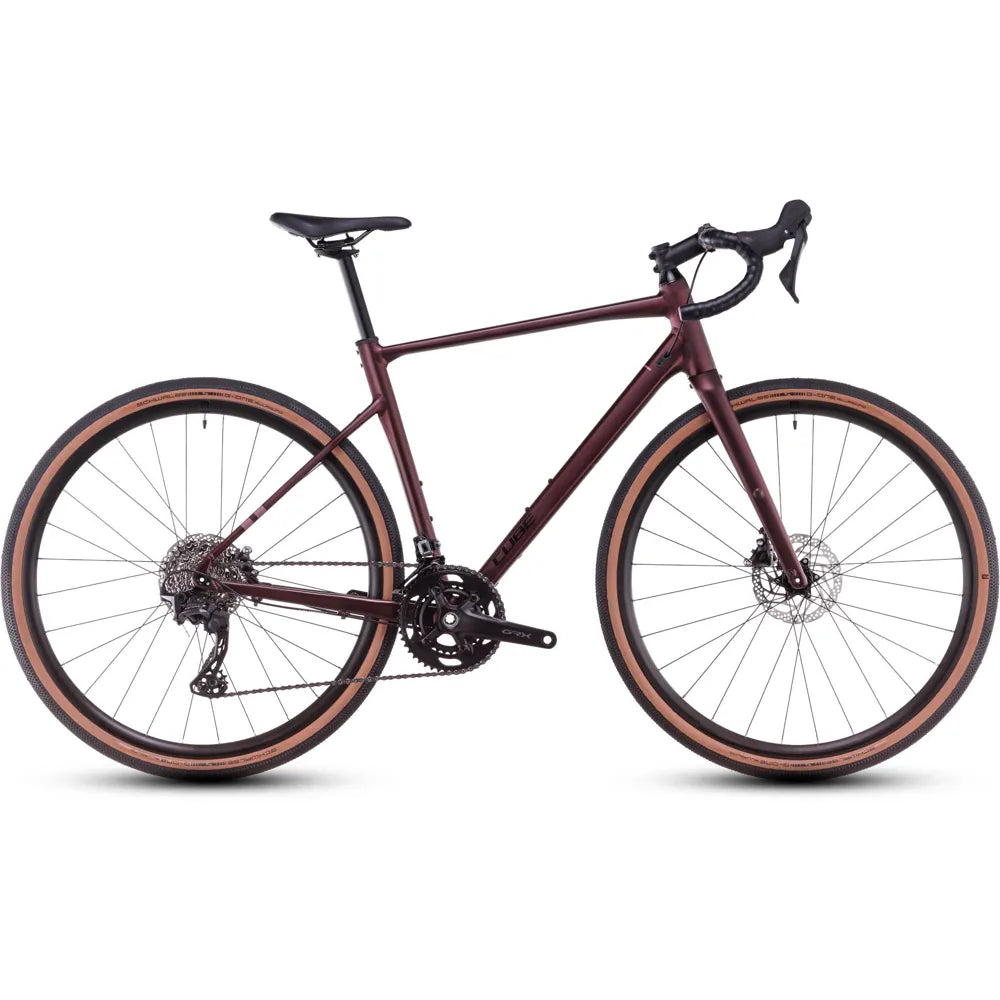 2025 Cube Nuroad Race Gravel Bike in Red