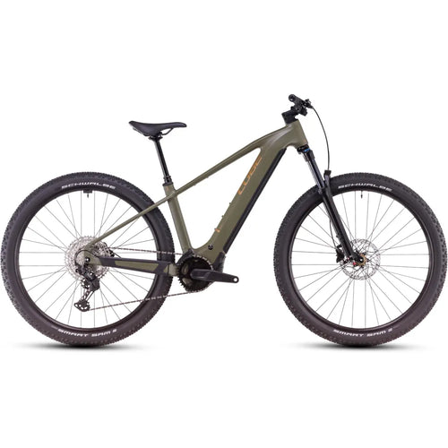 2025 Cube Reaction Hybrid Pro 800 Electric Mountain Bike in Brown