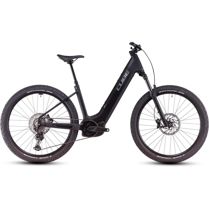 2025 Cube Reaction Hybrid Race 800 Easy Entry Electric Mountain Bike in Black