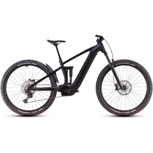 2025 Cube Stereo Hybrid One44 Ex 800 Electric Mountain Bike in Black