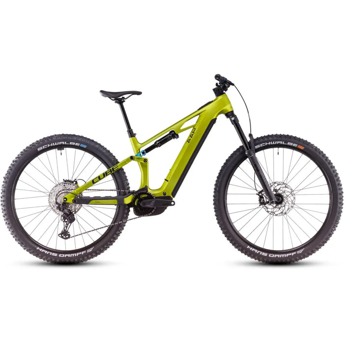 2025 Cube Stereo Hybrid One44 Hpc Race Carbon 800 Electric Mountain Bike in Yellow