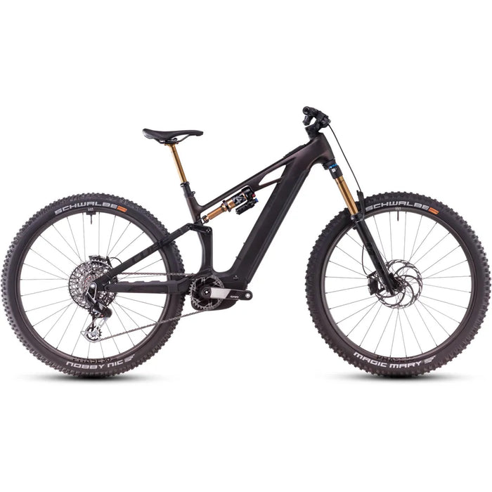 2025 Cube Stereo Hybrid One44 Hpc Slt Carbon 800 Electric Mountain Bike in Red