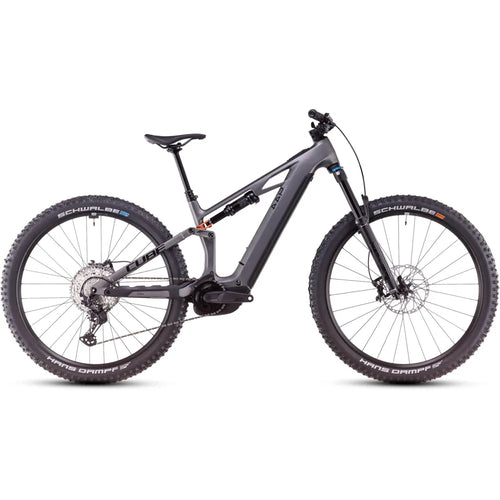 2025 Cube Stereo Hybrid One44 Hpc Slx Carbon 800 Electric Mountain Bike in Grey