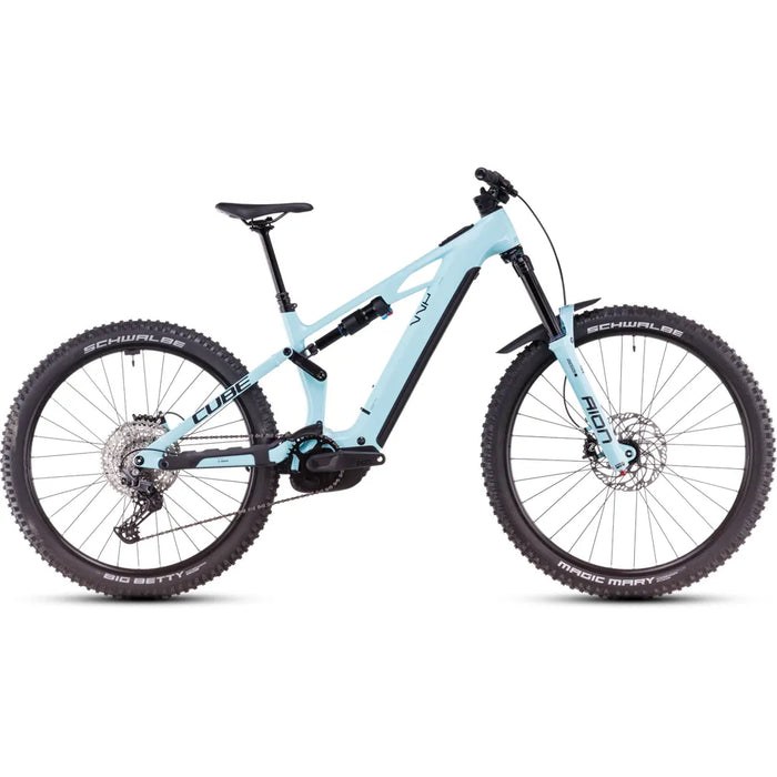 2025 Cube Stereo Hybrid One77 Hpc Race Carbon 800 Electric Mountain Bike in Blue