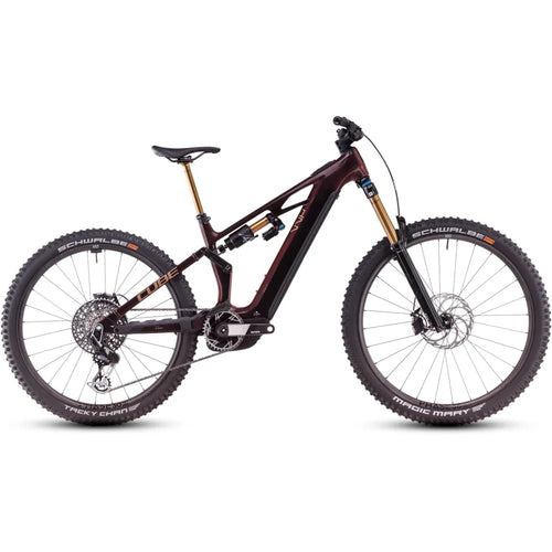 2025 Cube Stereo Hybrid One77 Hpc Slt Carbon 800 Electric Mountain Bike in Red
