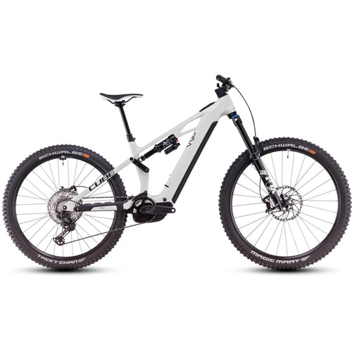 2025 Cube Stereo Hybrid One77 Hpc Slx Carbon 800 Electric Mountain Bike in White
