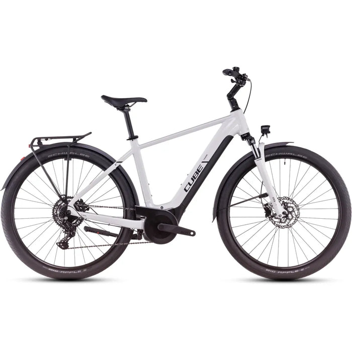 2025 Cube Touring Hybrid One 500 Electric Bike in White