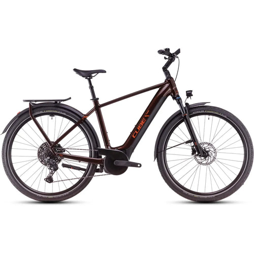 2025 Cube Touring Hybrid Pro 625 Electric Bike in Brown