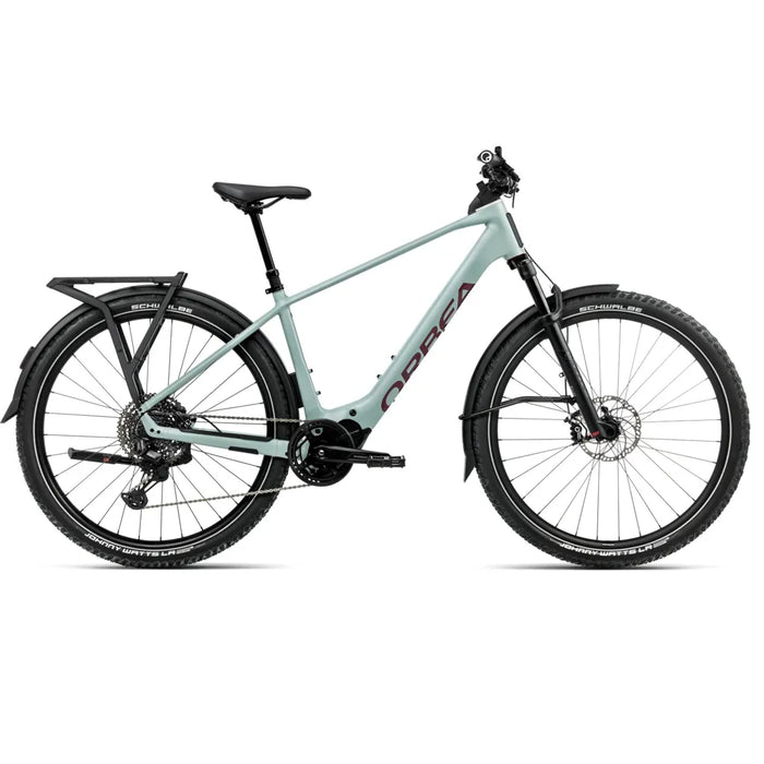 2025 Orbea Kemen Adv 10 Electric Bike In Blue And Brugundy