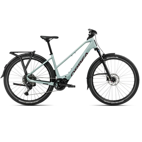 2025 Orbea Kemen Adv 20 Mid Electric Bike In Blue And Brugundy