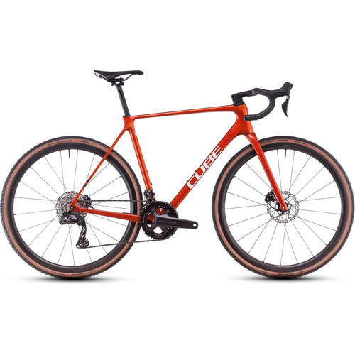 2025 Cube Cross Race C:62 Slx Carbon Cyclocross Bike in Orange