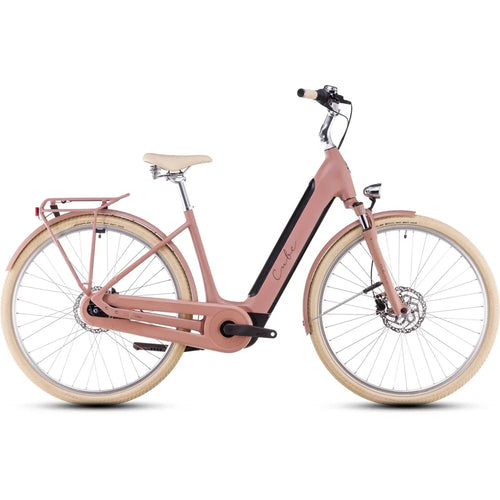 2025 Cube Ella Hybrid 500 Easy Entry Electric Bike in Pink