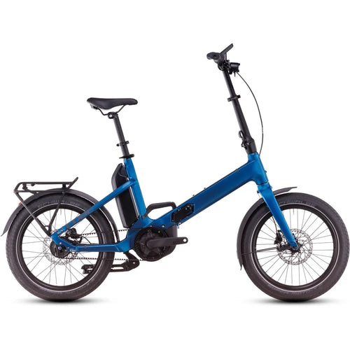 2025 Cube Fold Hybrid Comfort 500 Electric Bike in Blue