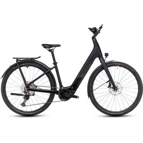 2025 Cube Kathmandu Hybrid C:62 Slx 400X Carbon Easy Entry Electric Bike in Black
