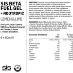 NUTRI SIS BETA Gel 6pk Noo Lemon Lime Lemon/ Lime 60 ml box of 6