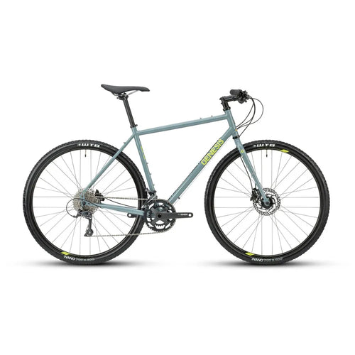 Genesis Croix De Fer 10 Steel Flat Bar Gravel Bike in Blue