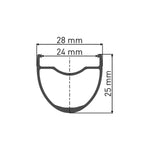 DT Swiss G 540 DB 28 hole Presta-drilled disc brake black - 29" / 700c