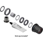 DT Swiss Pawl to Ratchet LN 36 tooth conversion kits - Shimano Micro Spline MTB / Hybrid Steel Grey
