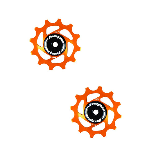 Hope 12 Tooth Jockey Wheels - Pair - Orange
