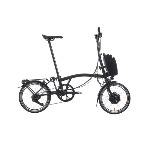 Brompton Electric P Line Explore 12 Speed in Midnight Black