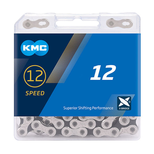 KMC Silver/Black X12 Chain 128L