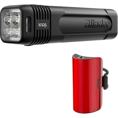 KNOG Blinder Pro 900 and Mid Cobber Rear Bike Light Set in Black