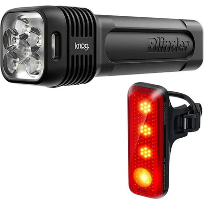 KNOG Blinder Pro 1300 and R150 Rear Bike Light Set