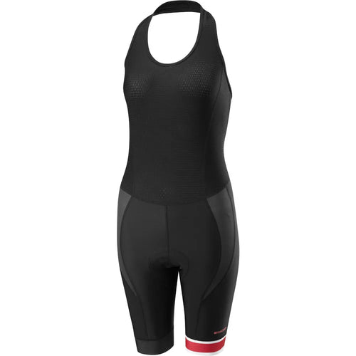 Madison Sportive Race Halter Neck Womens Bib Shorts in Black