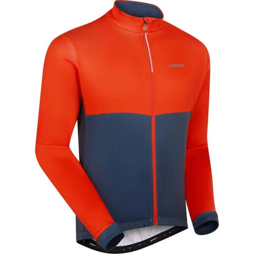 Madison Men's Sportive Long Sleeve Thermal Cycling Jersey in Red