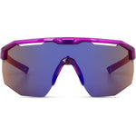 Madison Cipher Crystal Gloss Purple Sunglasses - Purple Mirror Lens