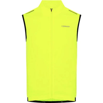 Madison Stellar Reflective Windproof Cycling Gilet in Hi-Viz Yellow