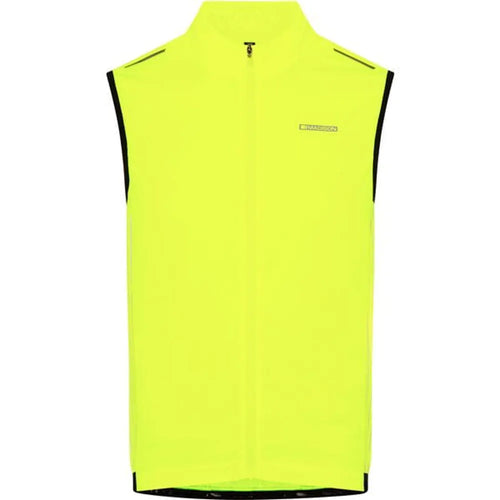 Madison Stellar Reflective Windproof Cycling Gilet in Hi-Viz Yellow